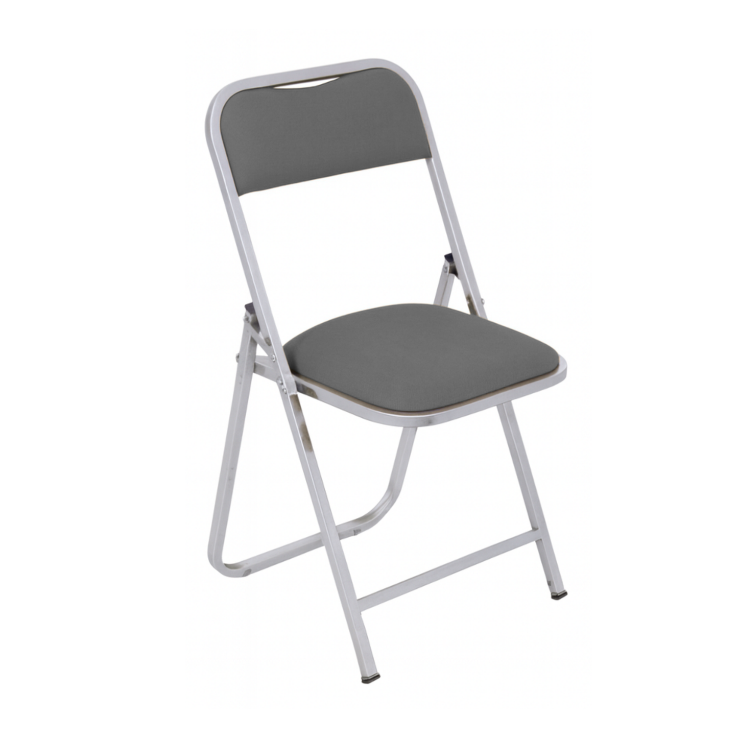 SILLA PLEGABLE CAL.18 CROMADA, TAPIZADA EN VINIL FP-700-I2