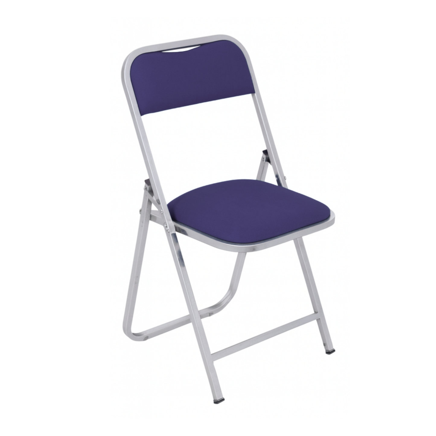 SILLA PLEGABLE CAL.18 CROMADA, TAPIZADA EN VINIL FP-700-I2