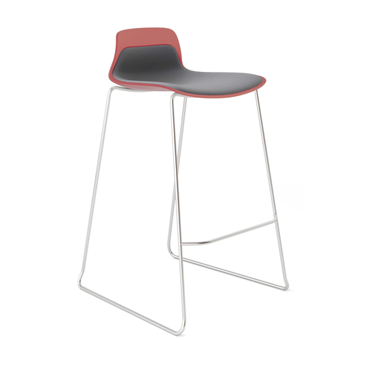 KOLBE GRIS/ROJO BAR STOOL