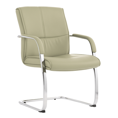 SILLON PARA VISTANTE GREEN LEATHER BM-195-G