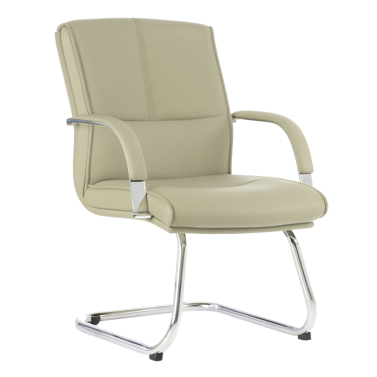 SILLON PARA VISITANTE GREEN LEATHER BM-193-G