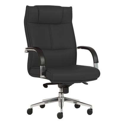 EJECUTIVO RESPALDO ALTO TELA NEW LEATHER BM-190-N