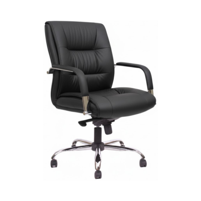 EJECUTIVO RESPALDO MEDIO TELA NEW LEATHER BM-4501-N