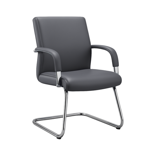 SILLON PARA VISITANTE TELA NEW LEATHER BM-4003-N