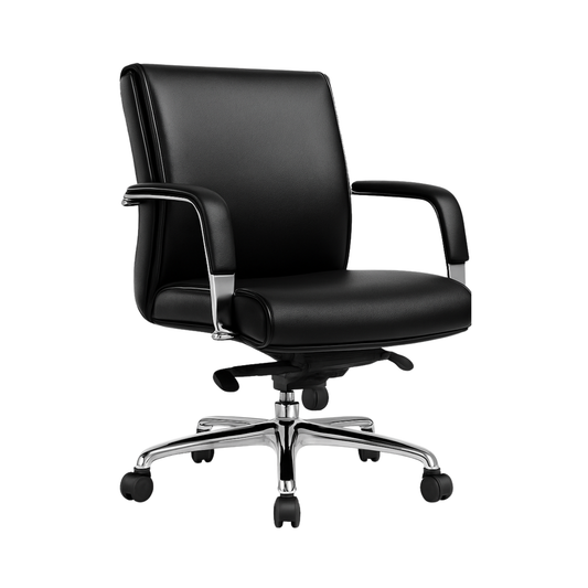 EJECUTIVO RESPALDO BAJO GREEN LEATHER BM-4001-G