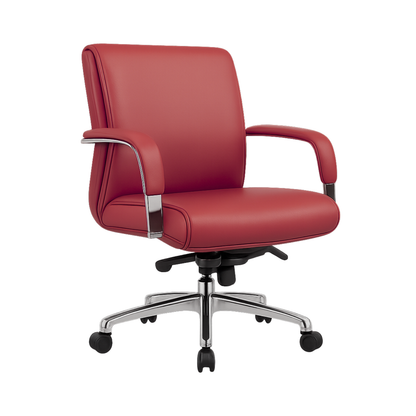 EJECUTIVO RESPALDO BAJO GREEN LEATHER BM-4001-G