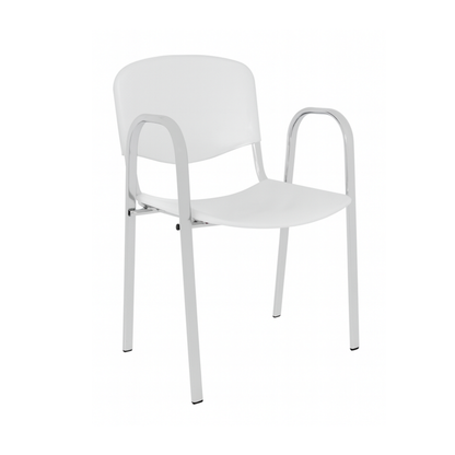 SILLA DE VISITA NOVA /CROMADA CON BRAZOS VN-513