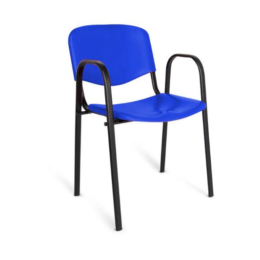 SILLA DE VISITA NOVA PINTADA CON BRAZOS VN-013