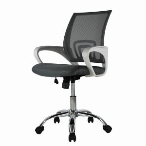 SILLA SECRETARIAL MESH GRIS JM-107W