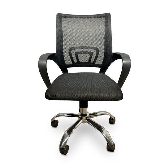 SILLA SECRETARIAL MESH NEGROJM-107
