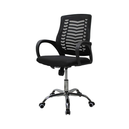 SILLA SECRETARIAL MESH NEGRO JM-108