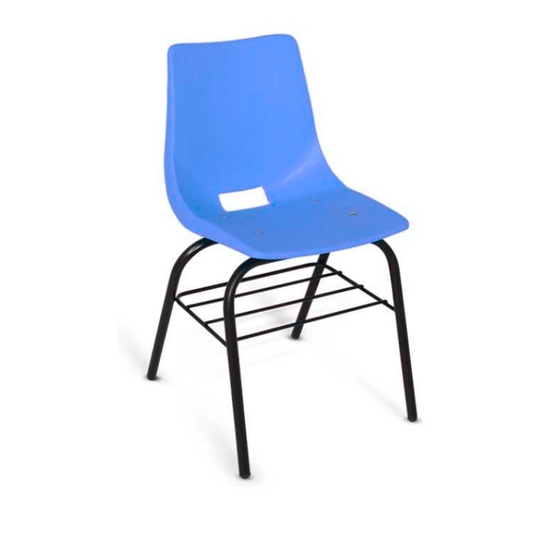 SILLA DE POLIPROPILENO MEDIANA CON PARRILLA EPM-350