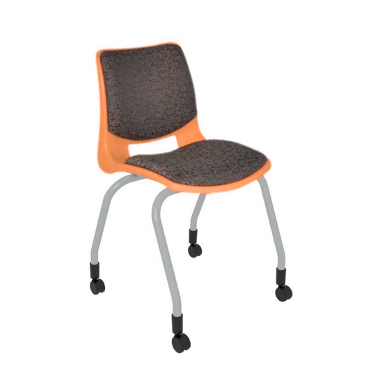 SILLA SECRETERIAL APILABLE BOLD TAPIZADA PINTADA