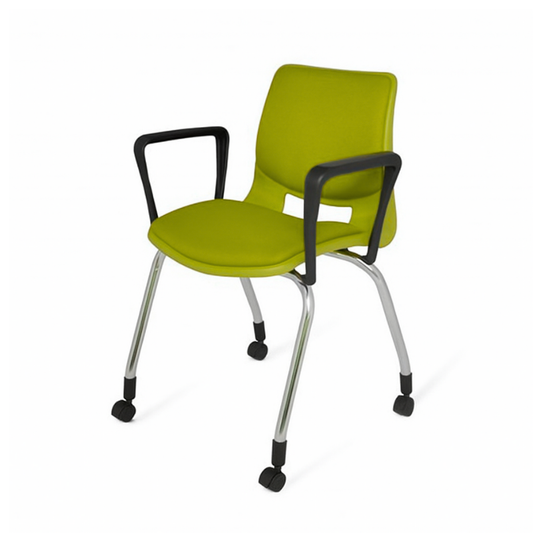 SILLA SECRETARIAL APILABLE BOLD TAPIZADA CON BRAZOS