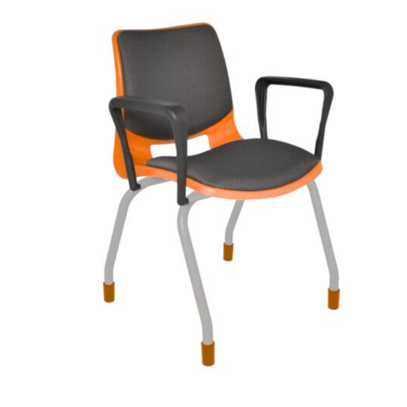 SILLA SECRETARIAL APILABLE BOLD CON BRAZOS PINTADA SBA-310