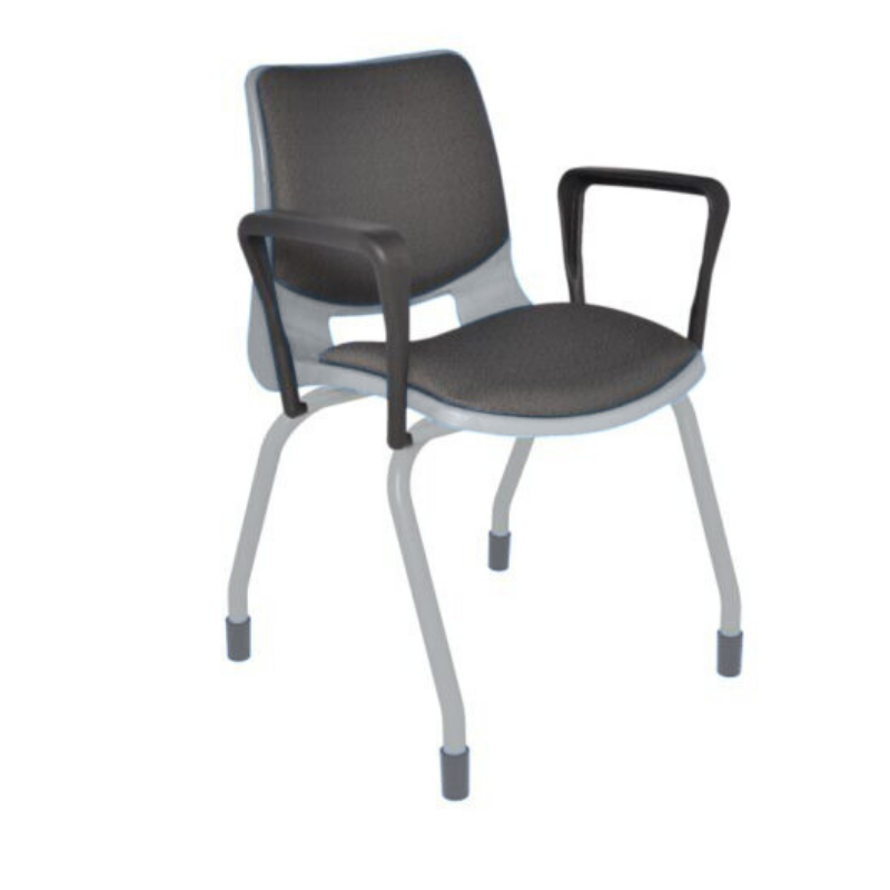 SILLA SECRETARIAL APILABLE BOLD CON BRAZOS PINTADA SBA-310